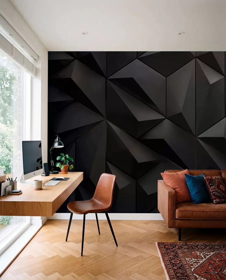 Wall Mural Photo Wallpaper Triangular panels u79936