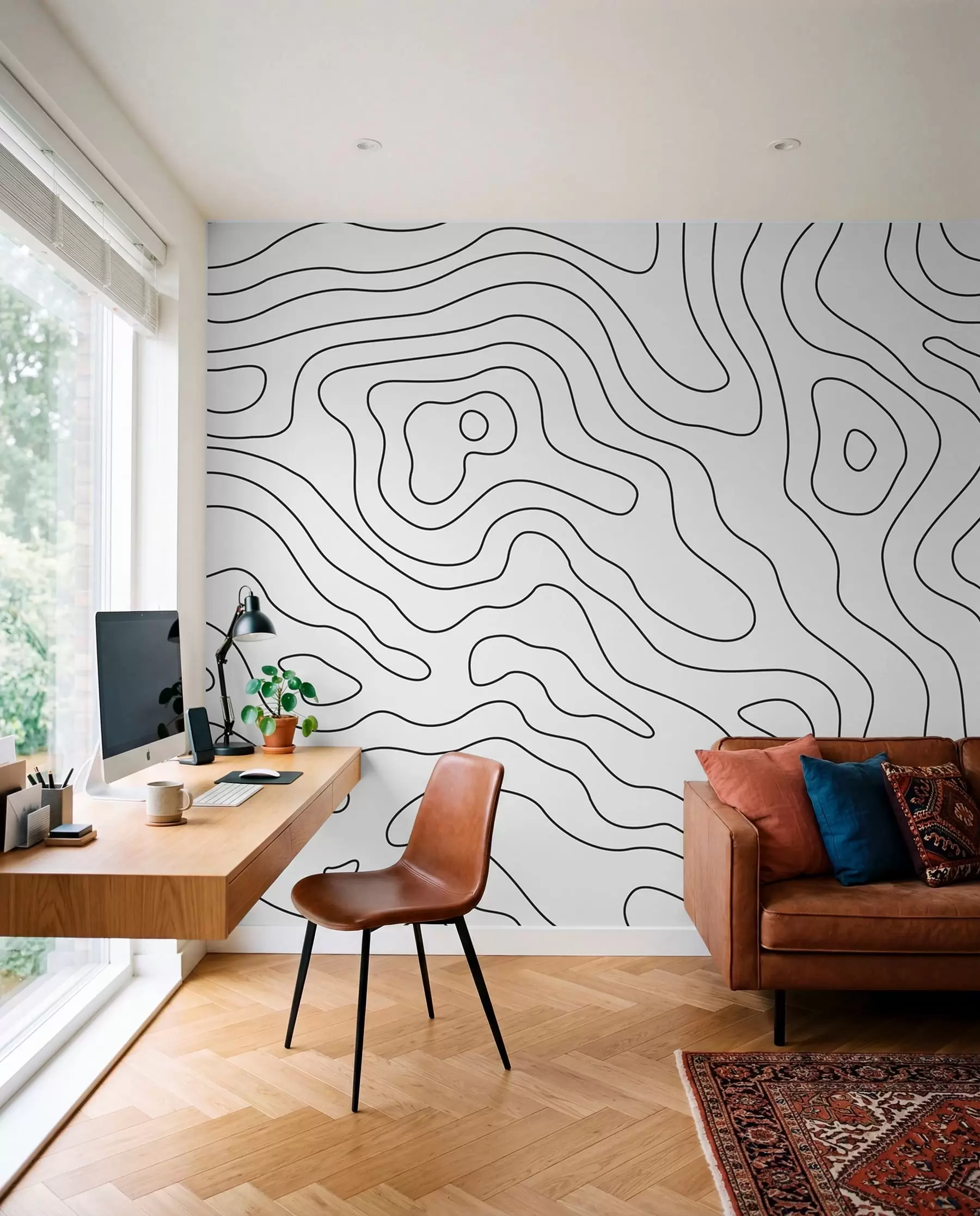 Wall Mural Photo Wallpaper topographic map u70650