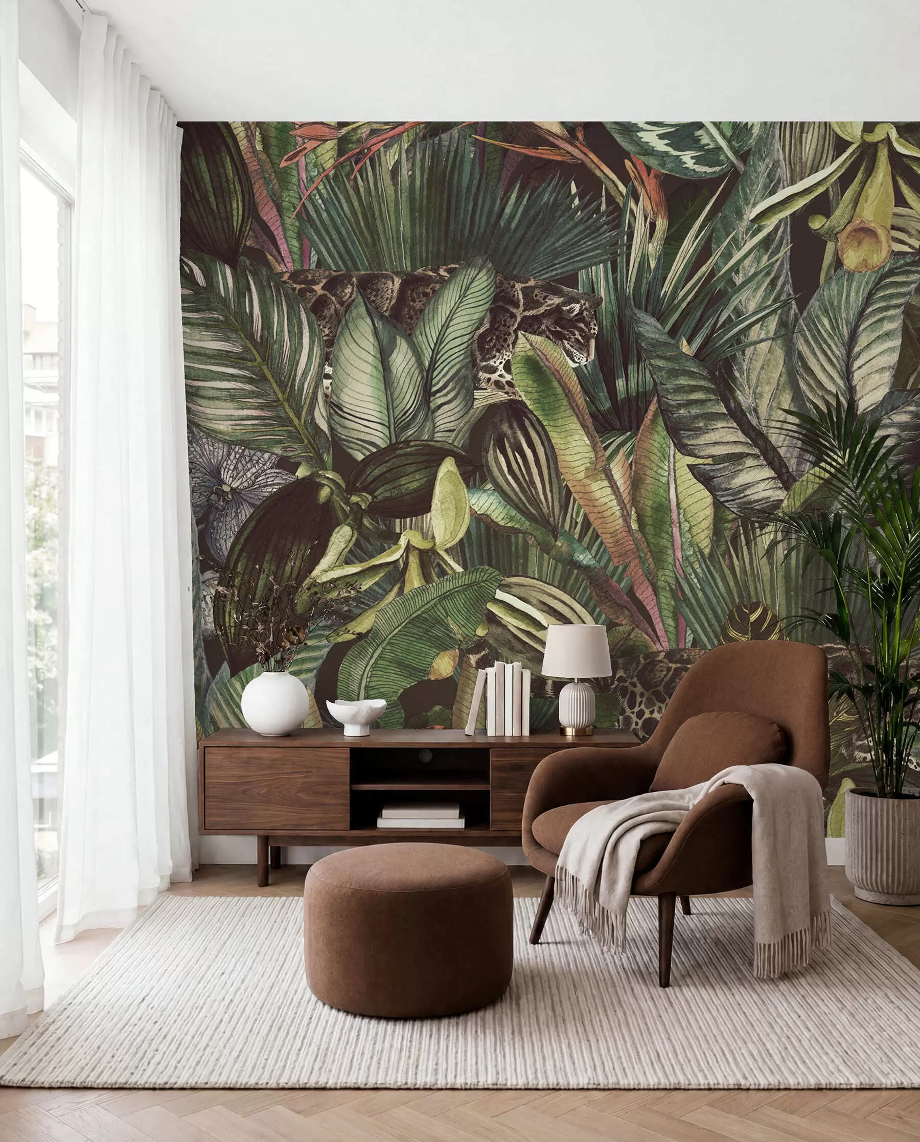 wall murals Mysterious jungle u51884