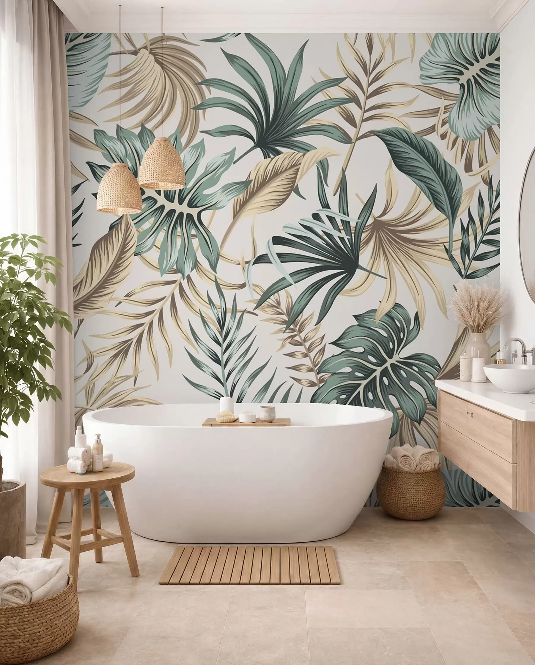 wall murals Colorful leaves u51888