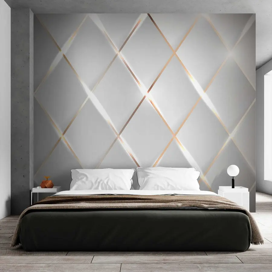 Wall Mural Photo Wallpaper Grid on a white background u06014