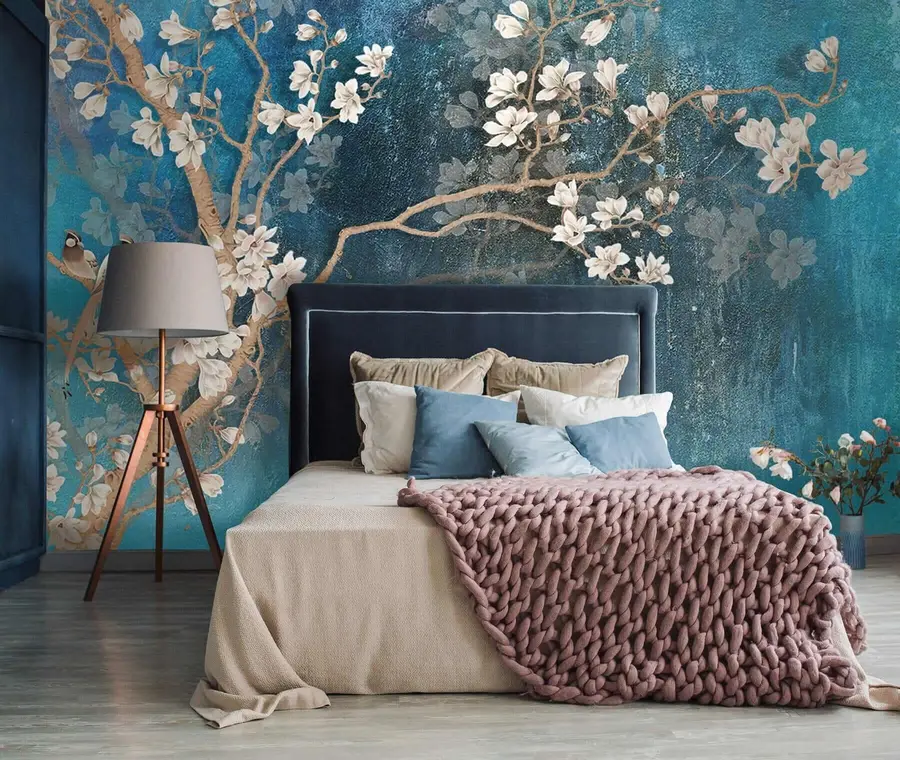 Wall Mural Photo Wallpaper Flower, water and branch u12150