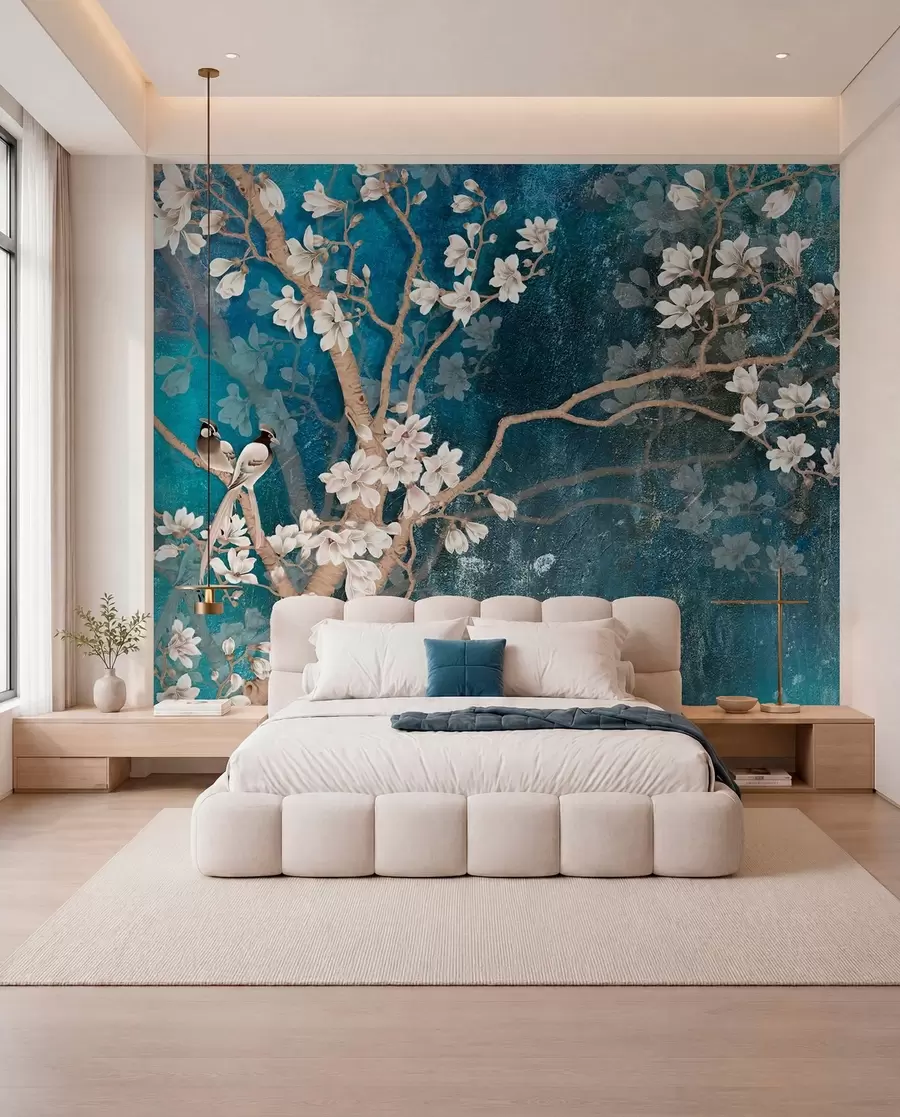 peintures murales Fleur, eau et branche u12150