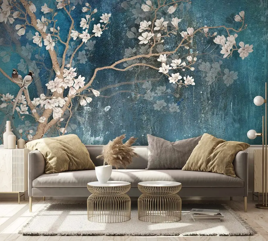 Wall Mural Photo Wallpaper Flower, water and branch u12150