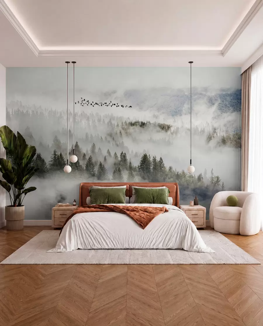 peintures murales Nuage, ciel et montagne u13823