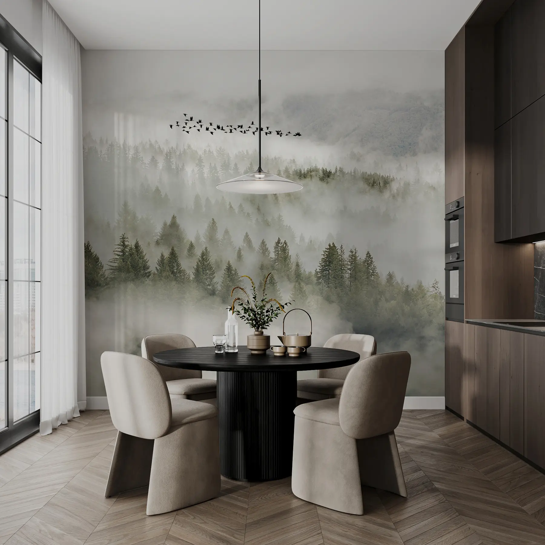 Wall Mural Photo Wallpaper Cloud, sky and mountain u13823
