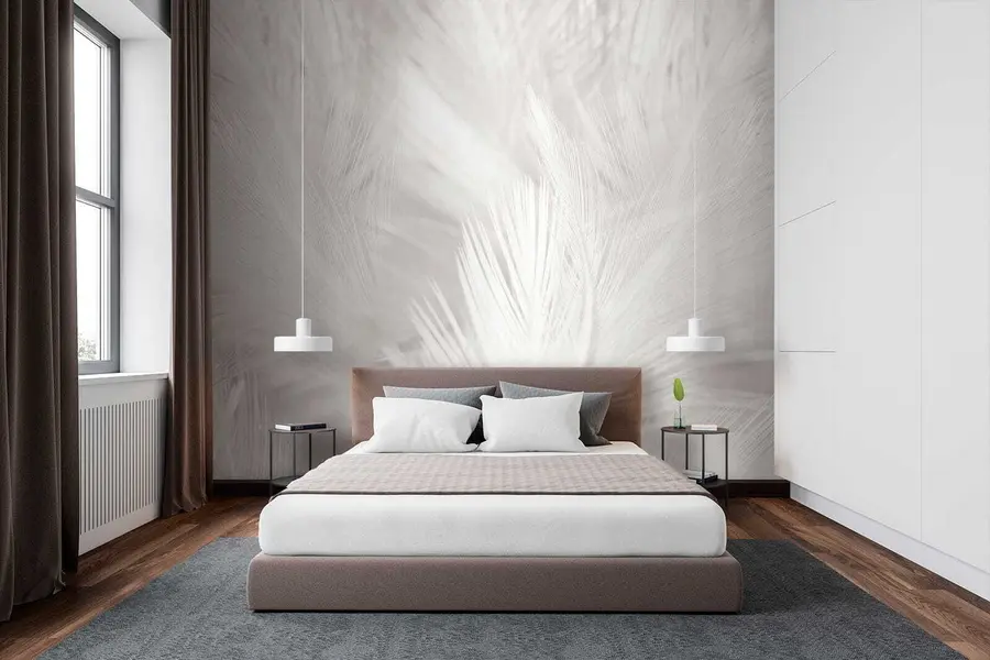 Wall Mural Photo Wallpaper Plant, eye and feather u15622