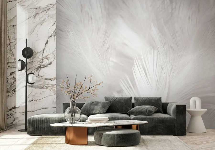 Wall Mural Photo Wallpaper Plant, eye and feather u15622