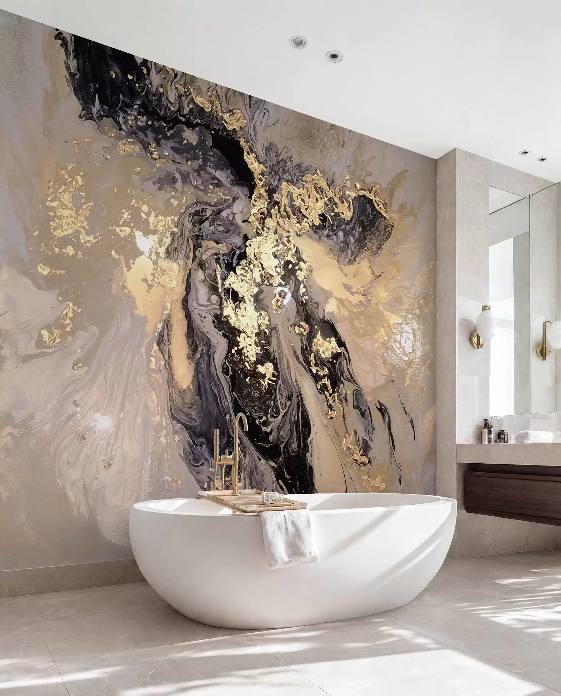 wall murals Abstract art, liquid, fluid u16941