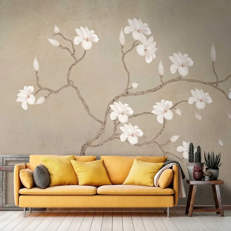 Wall Mural Photo Wallpaper The flowering tree of magnolia u17493