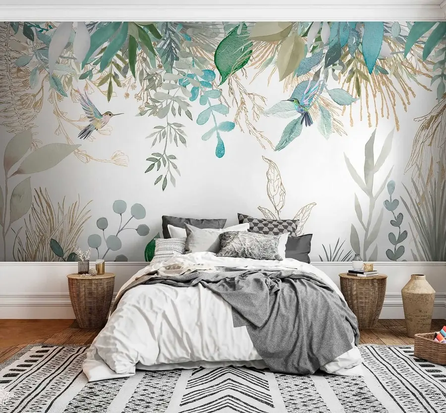 Wall Mural Photo Wallpaper Botany, leaf and green u17579