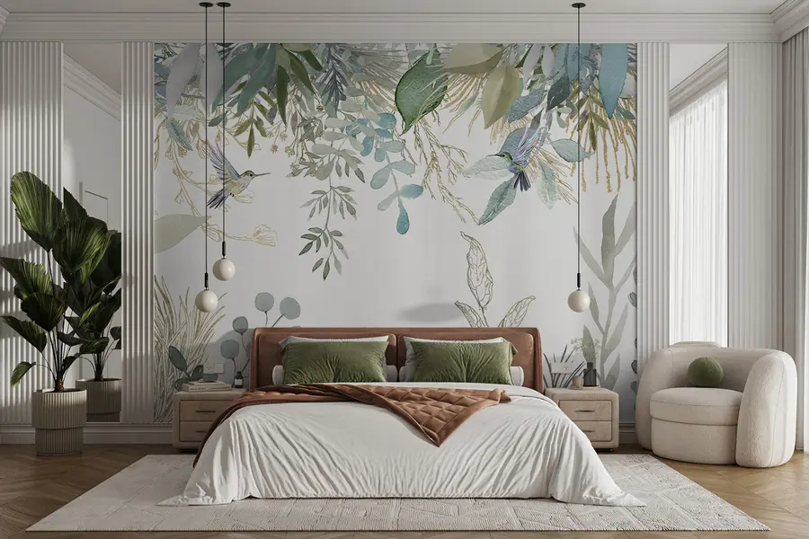 Wall Mural Photo Wallpaper Botany, leaf and green u17579