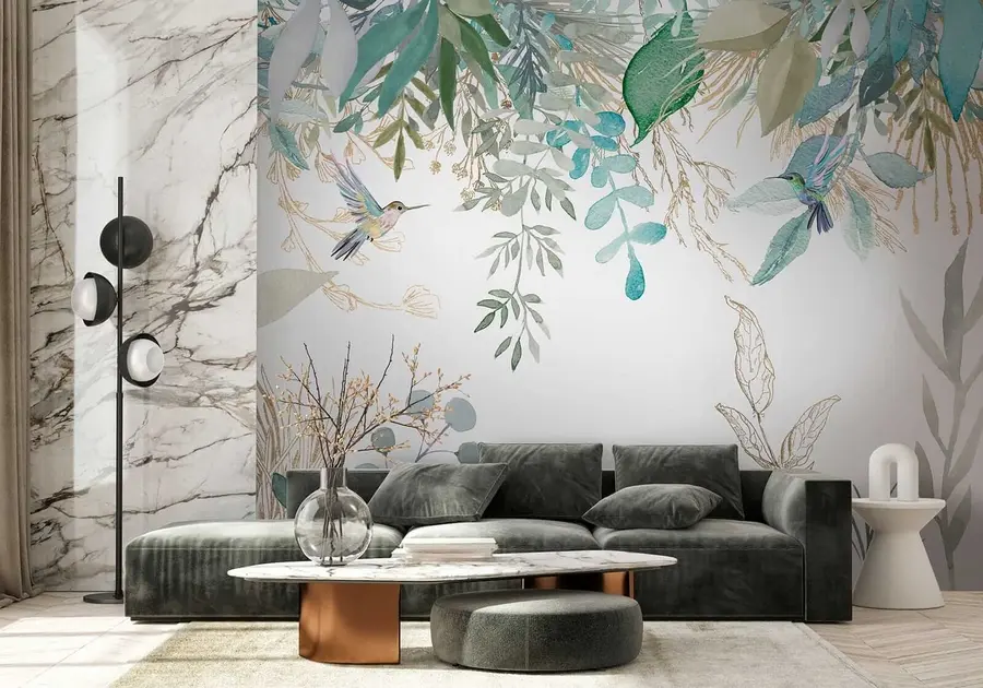 Wall Mural Photo Wallpaper Botany, leaf and green u17579