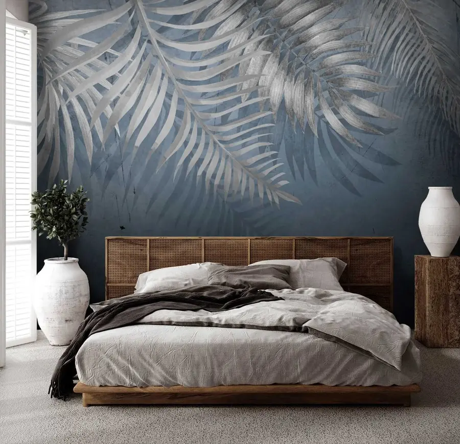 murales Pared vintage con hojas u18312