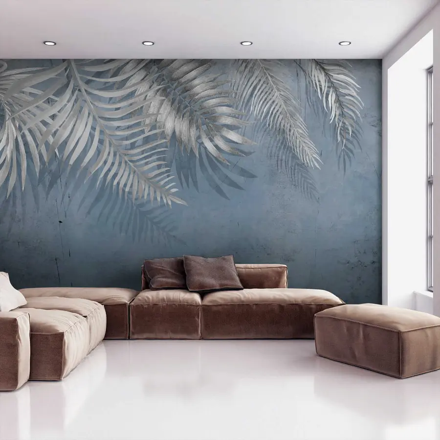 Wall Mural Photo Wallpaper Vintage wall with leaves u18312