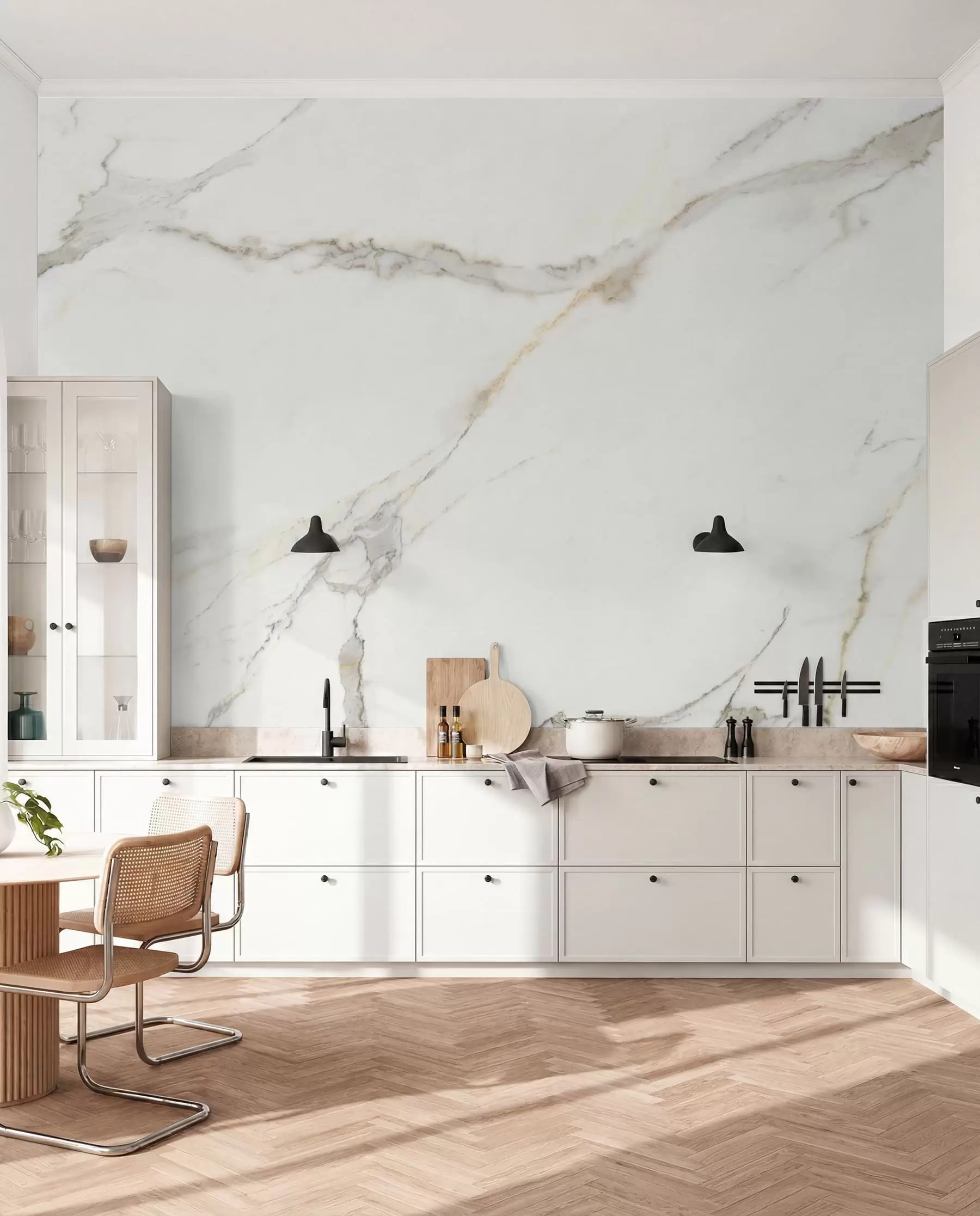 wall murals Ivory Marble Threads u18977
