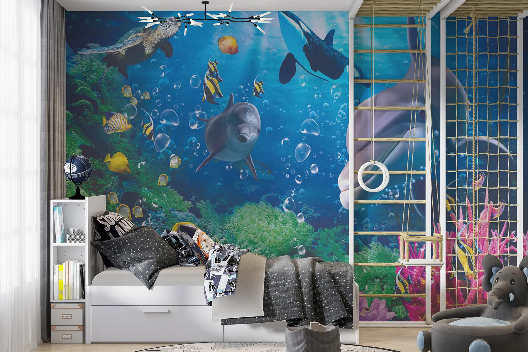 Wall Mural Photo Wallpaper Underwater depths of the ocean u19252