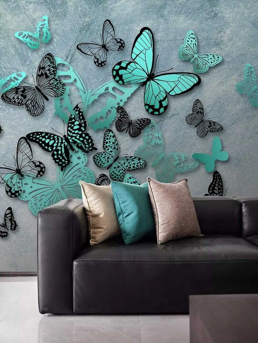 Wall Mural Photo Wallpaper Butterflies on the wall u20870