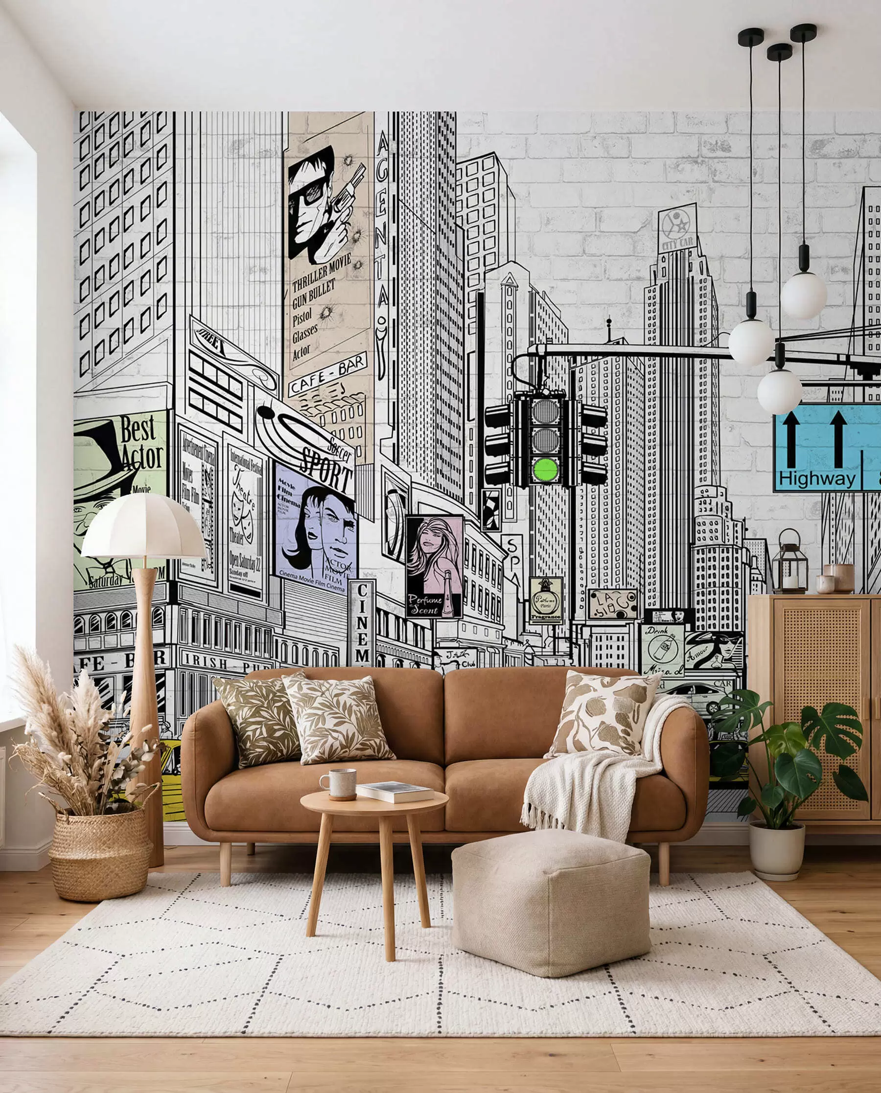 peintures murales Megapolis dans le style Comic u21095