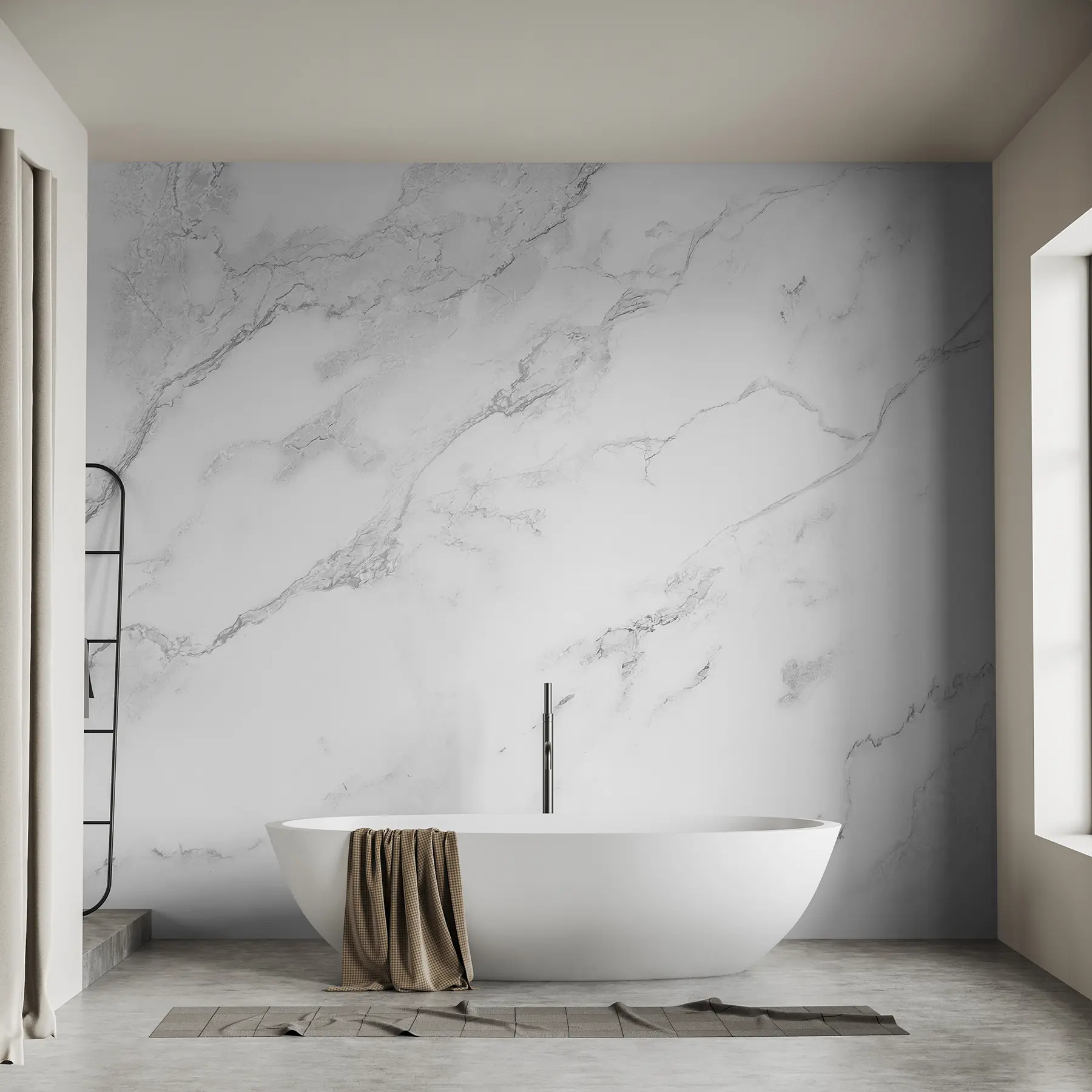 wall murals Grey marble u21721