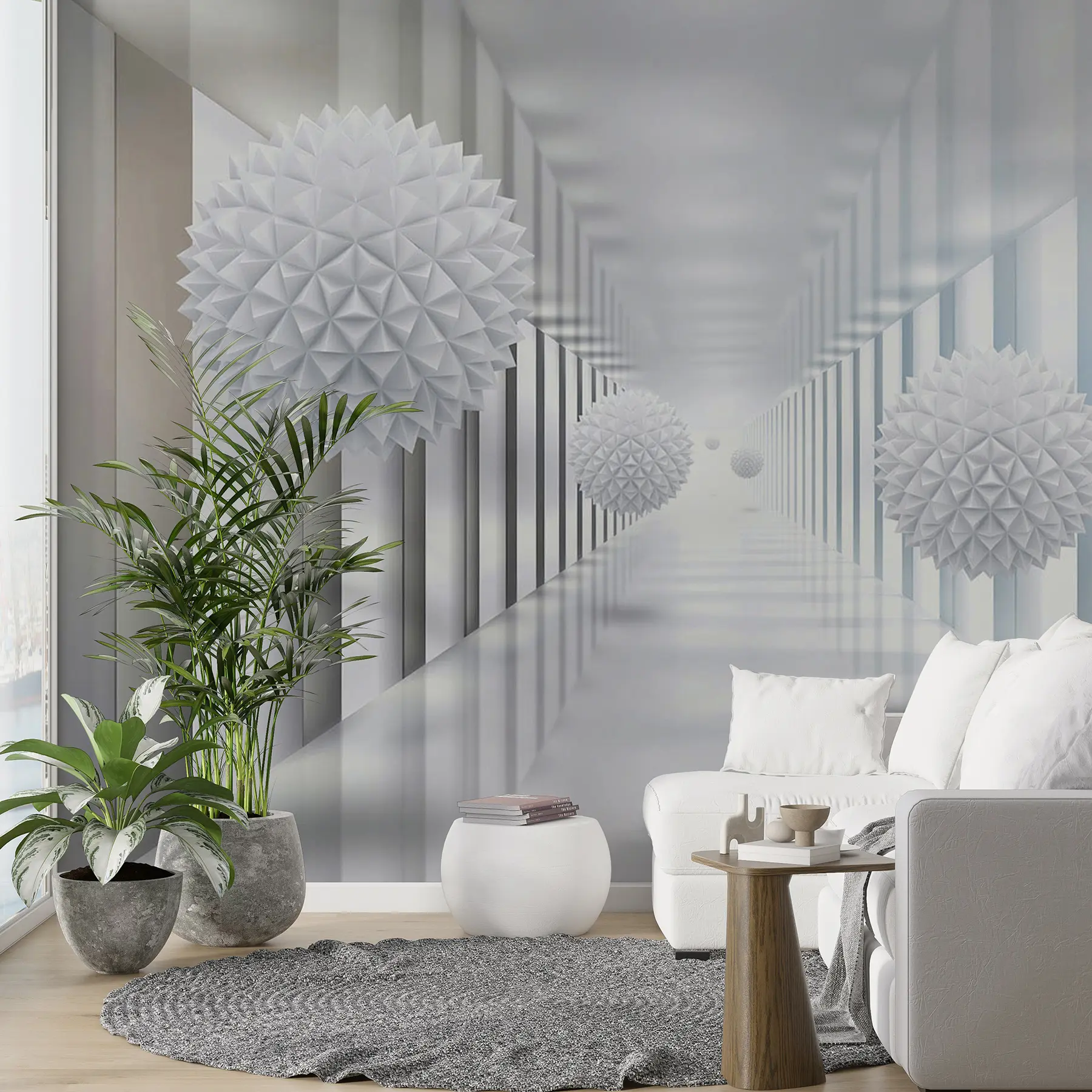 Wall Mural Photo Wallpaper Balls in the tunnel u24571