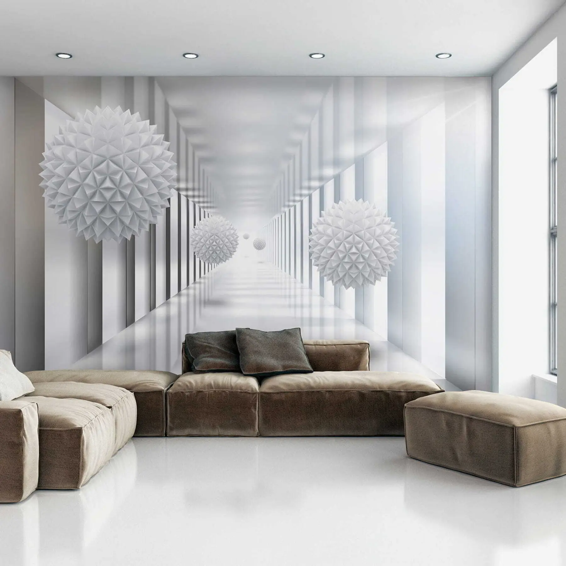 Wall Mural Photo Wallpaper Balls in the tunnel u24571