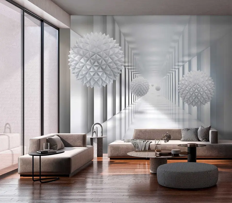 Wall Mural Photo Wallpaper Balls in the tunnel u24571