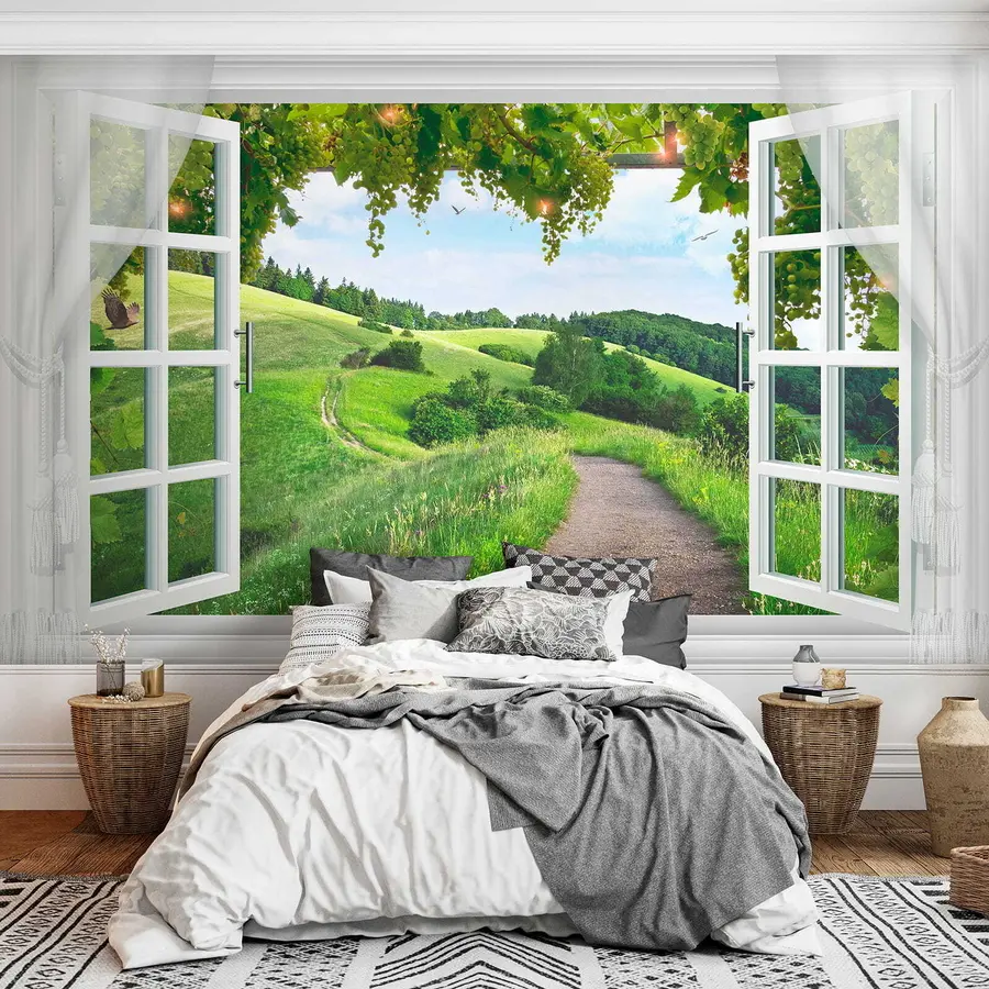 Wall Mural Photo Wallpaper View from the window to the clearing u28196