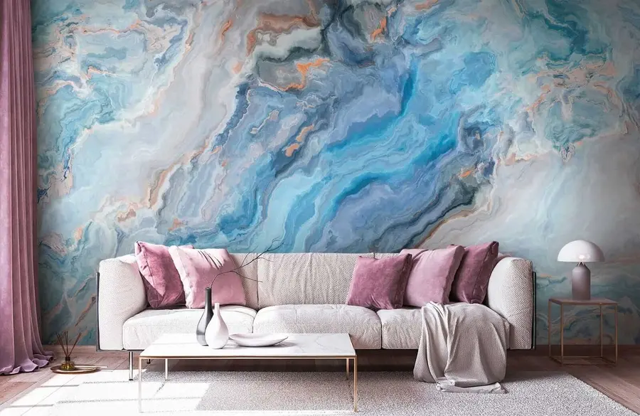 Wall Mural Photo Wallpaper Blue marble u28985