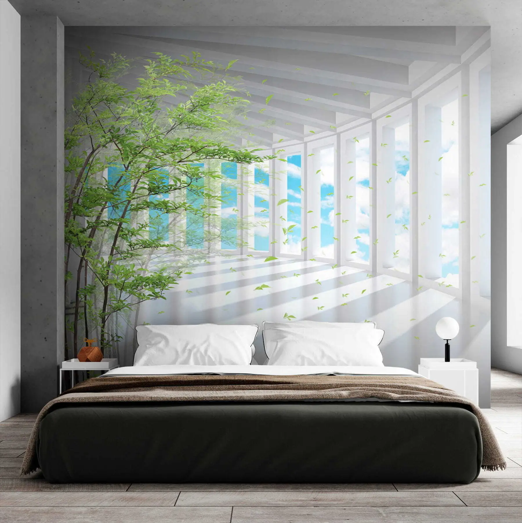 murales Túnel con vistas a las nubes u29922