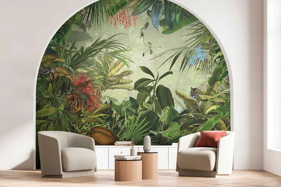 Wall Mural Photo Wallpaper Tropical leaves u29981