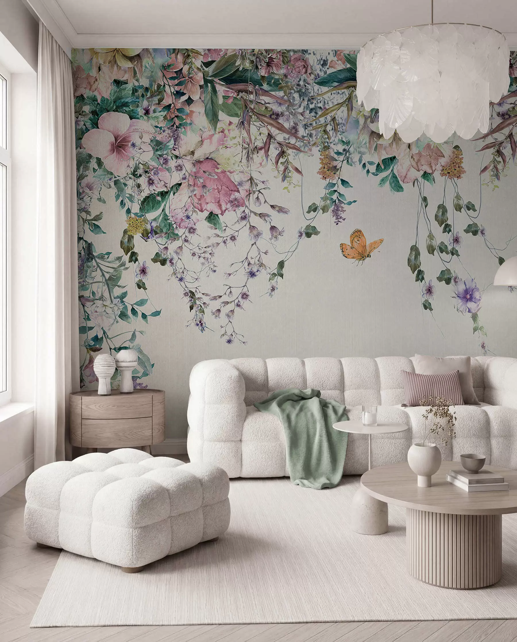 peintures murales Guirlande de papillons u30601