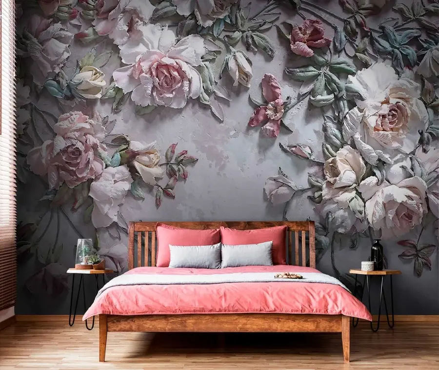 murales Flor, planta y pétalo u31869