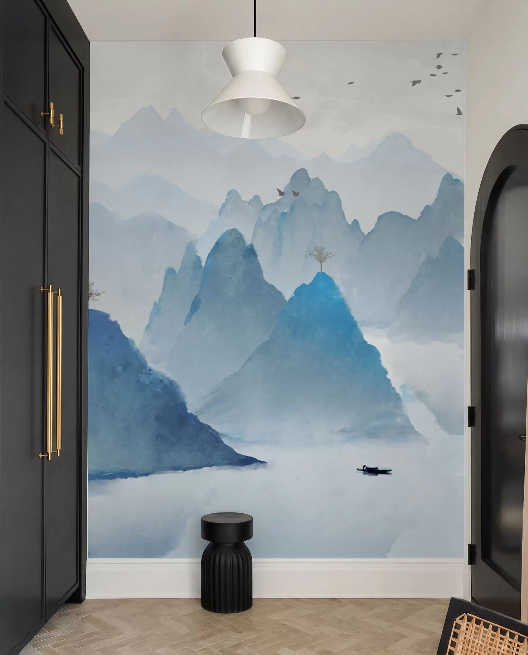 peintures murales Montagnes bleues u32523