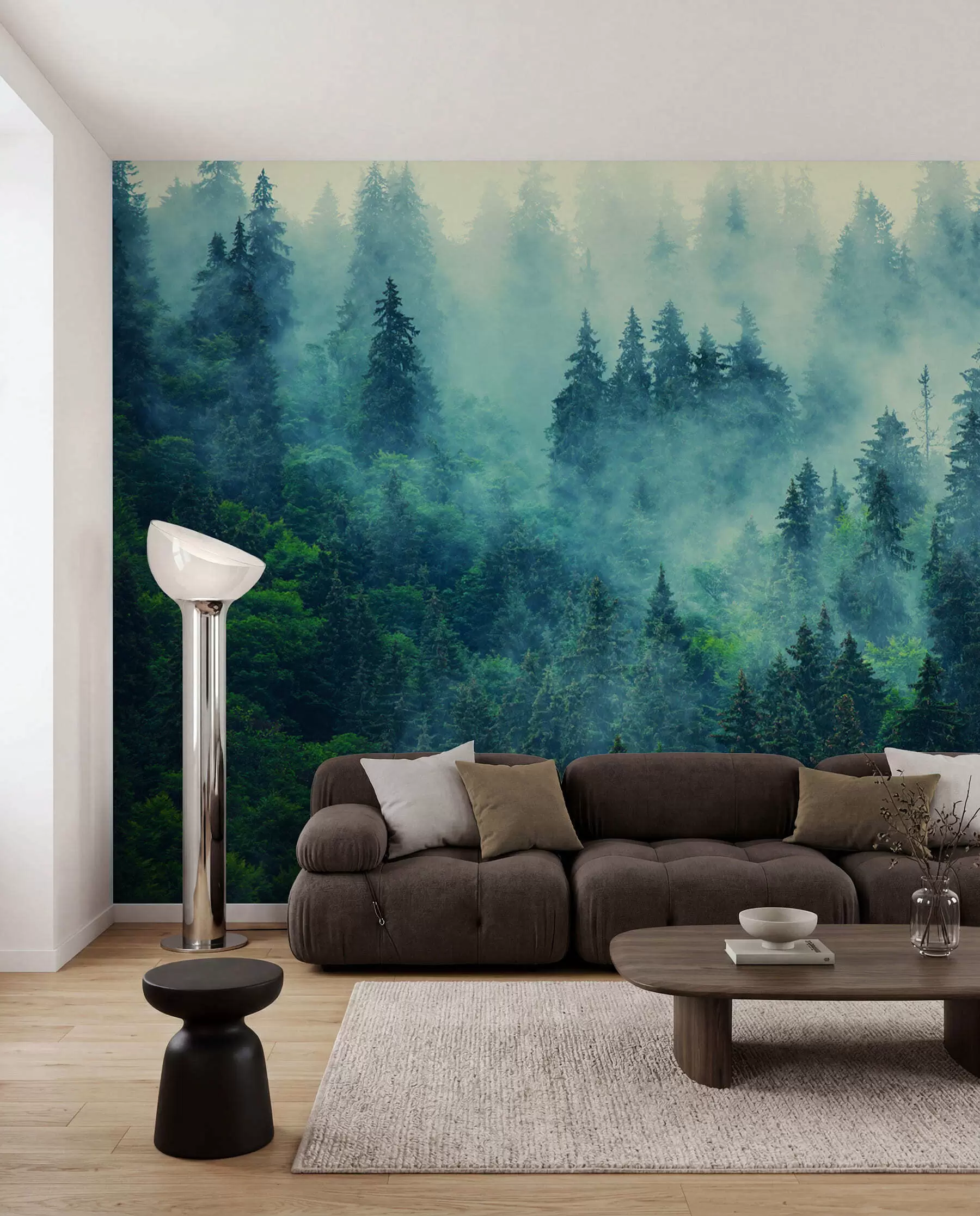 peintures murales Forêt brumeuse le matin u33150
