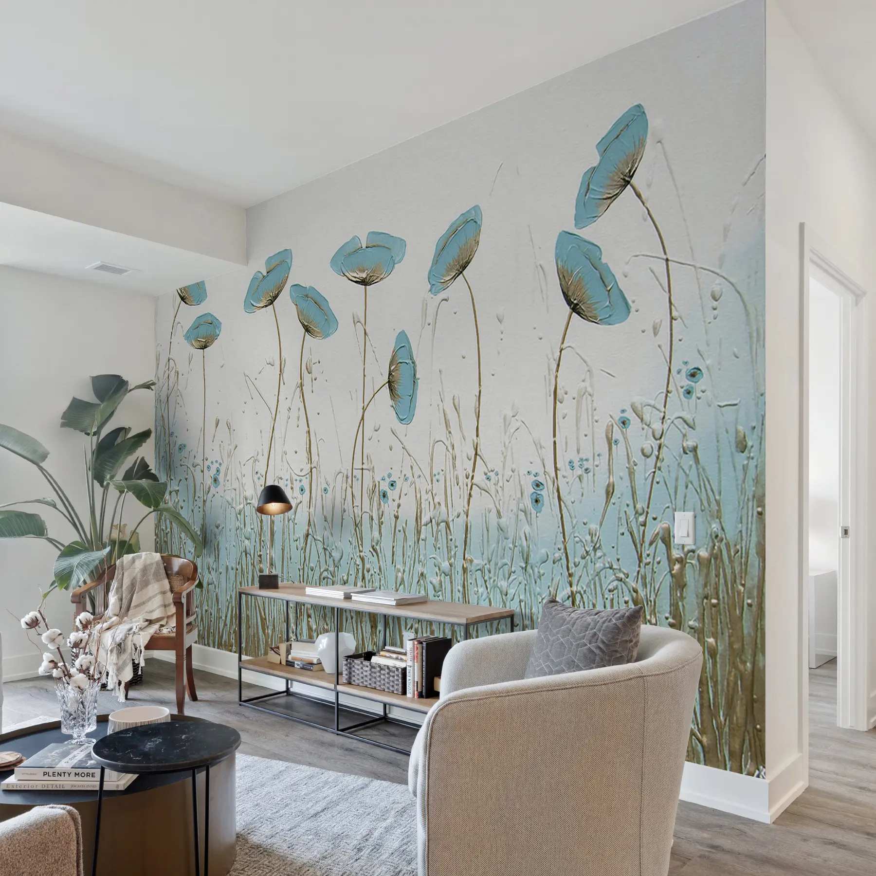 peintures murales Coquelicots. Peinture à l'huile u34867