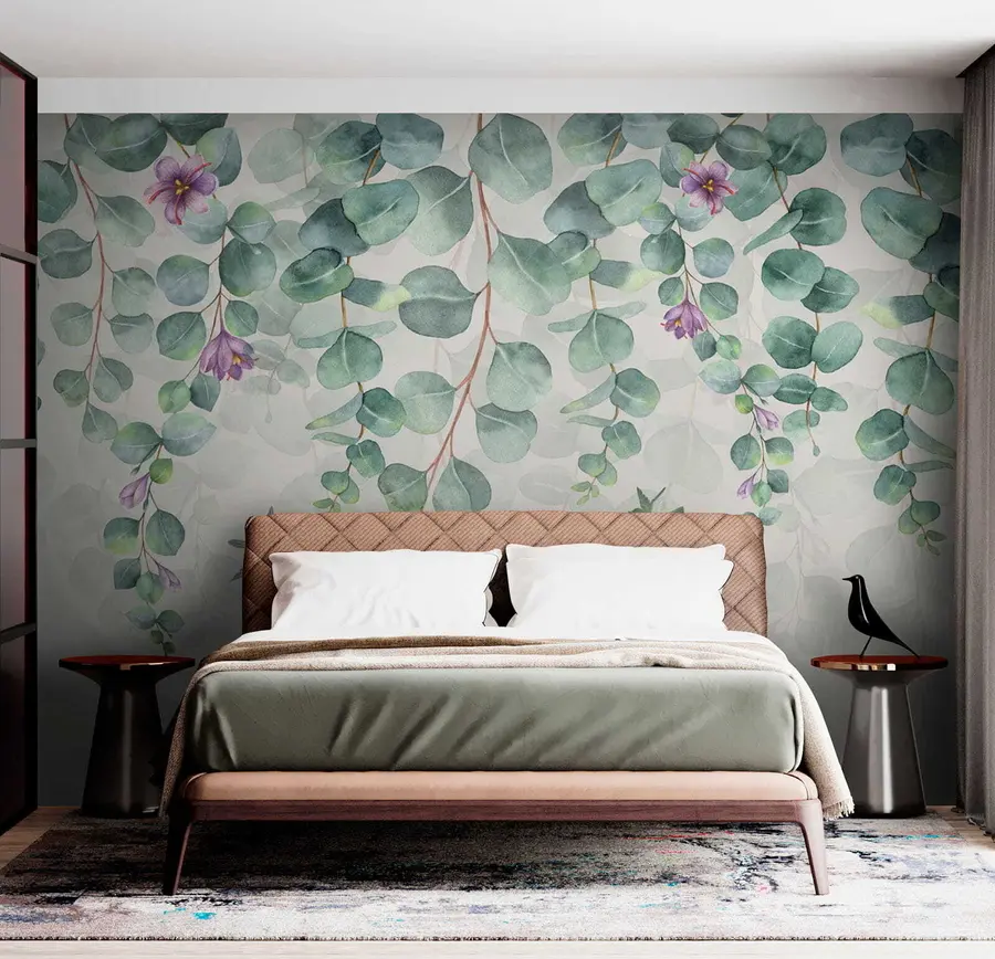 murales Ramas colgantes con flores u36206