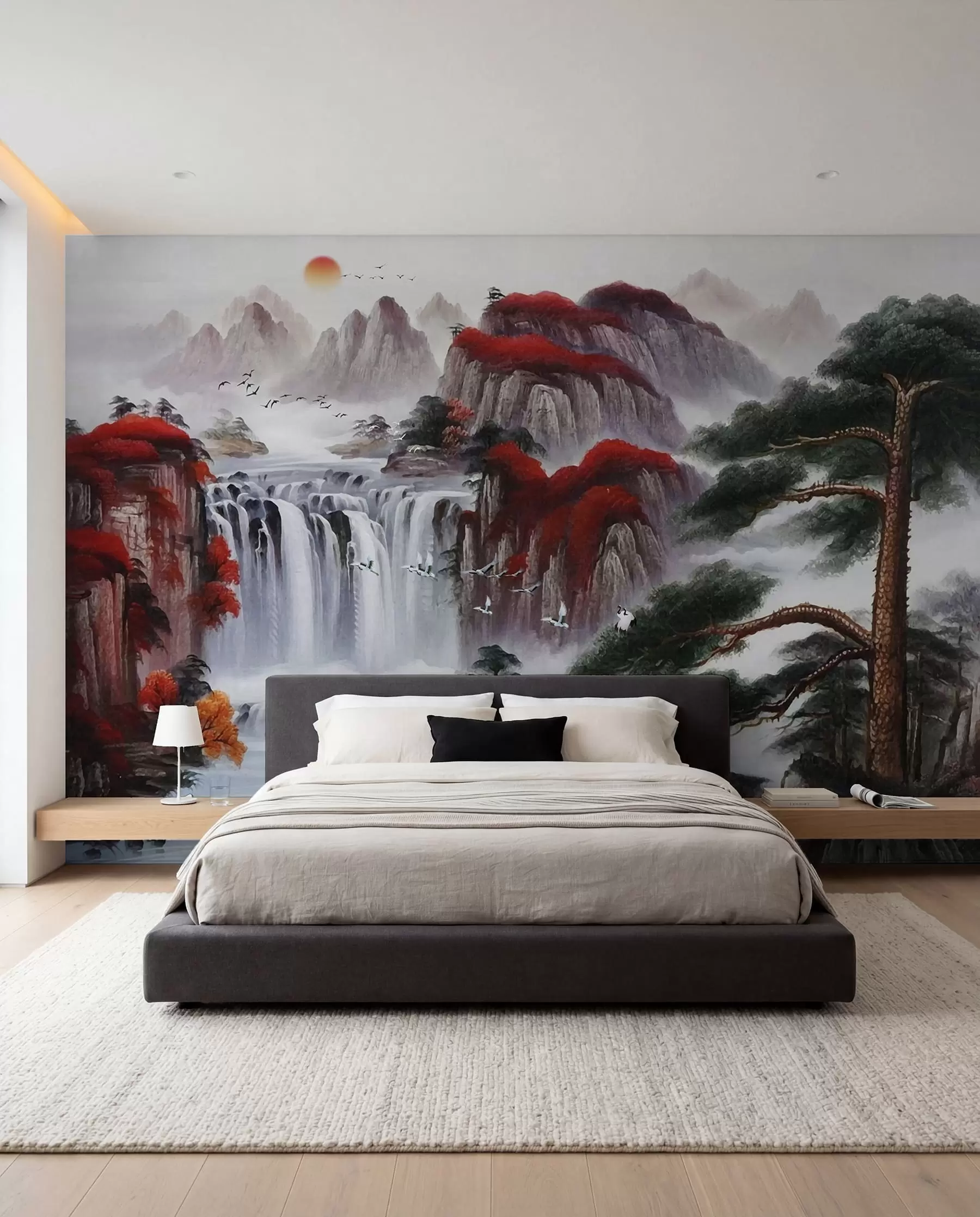 Wall Mural Photo Wallpaper Japanese style waterfall u36222