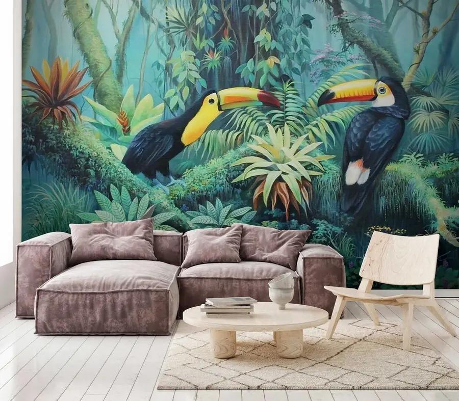 Wall Mural Photo Wallpaper Tukans in the jungle u36358