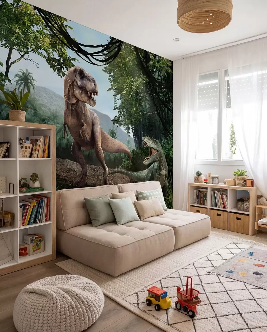 wall murals Dinosaurs in the Jungle u36756