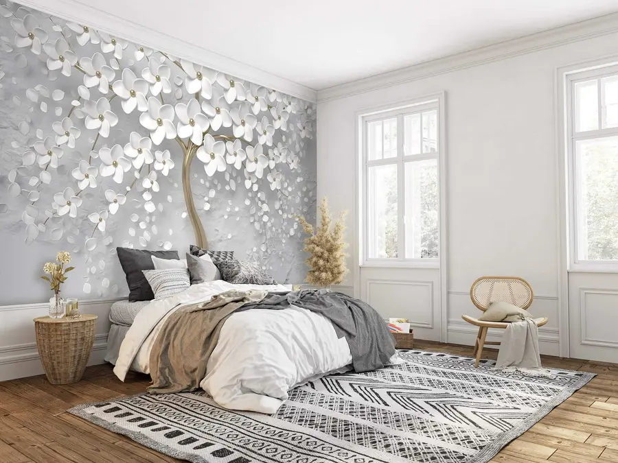 murales Árbol con grandes flores u37065