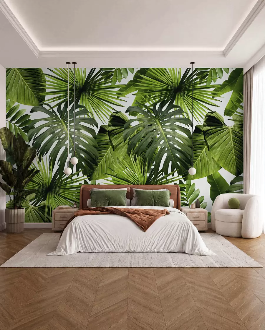 peintures murales Verts tropicaux u37767
