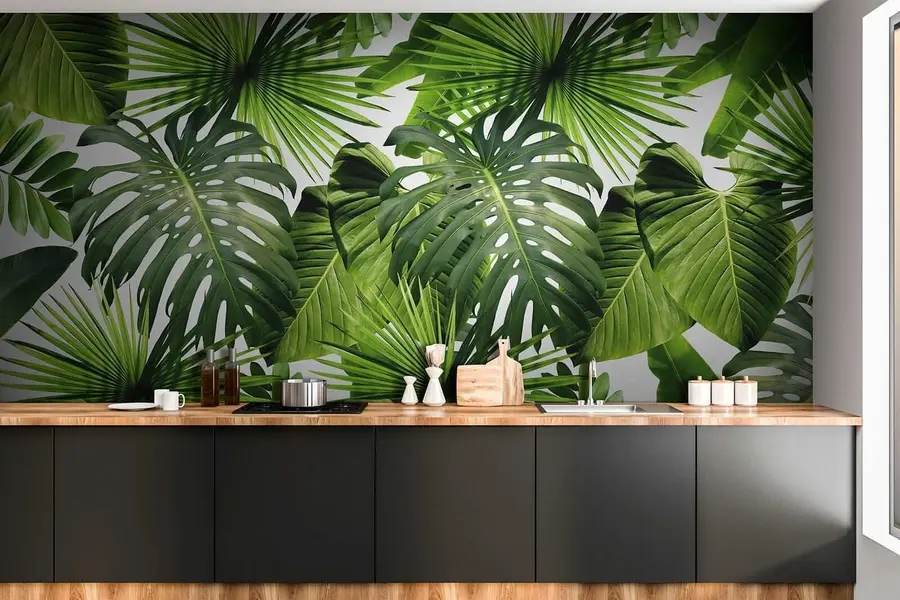Wall Mural Photo Wallpaper Tropical greens u37767