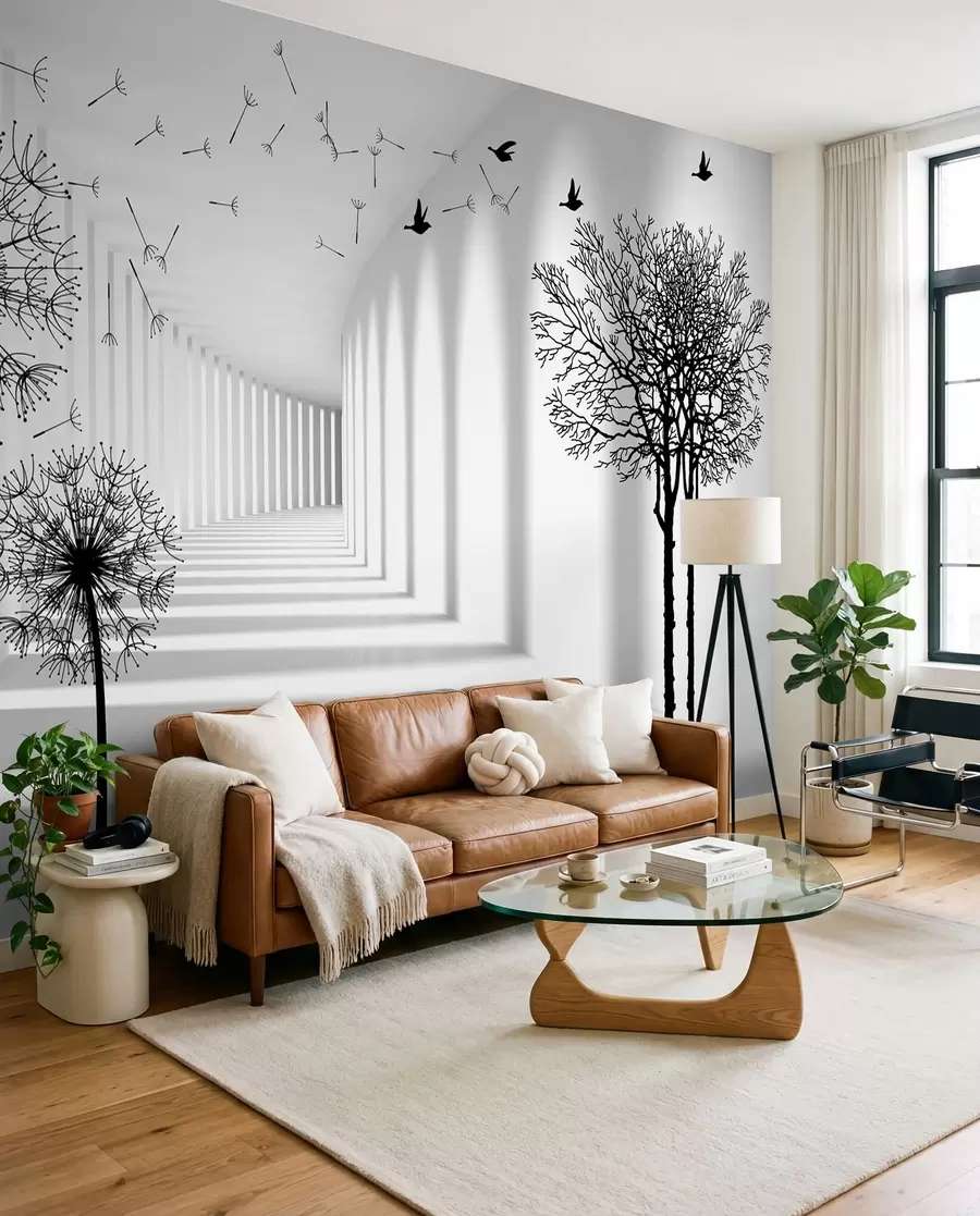 peintures murales Portail de pissenlits u37803