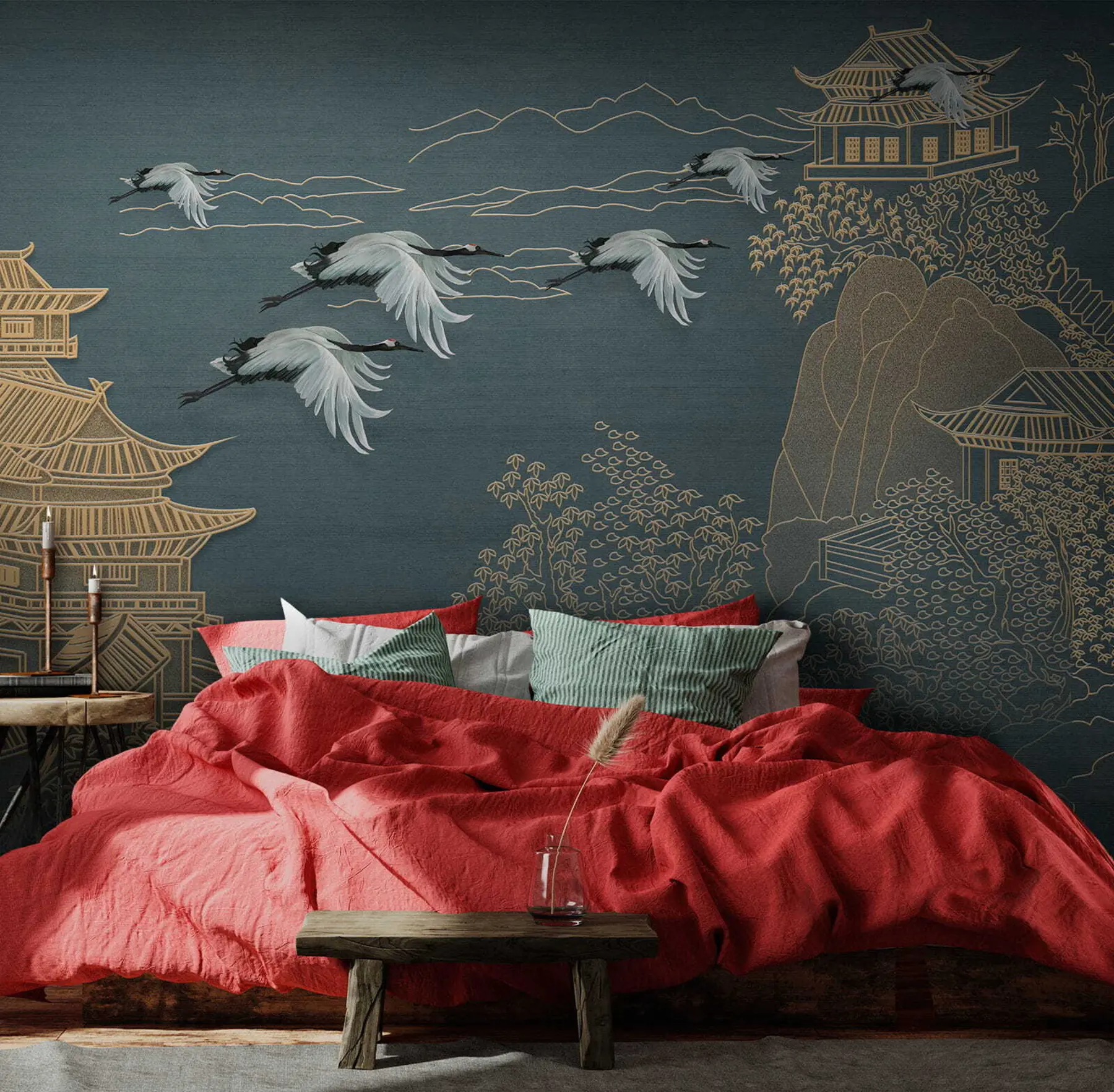 Wall Mural Photo Wallpaper Japanese style drawing u38720