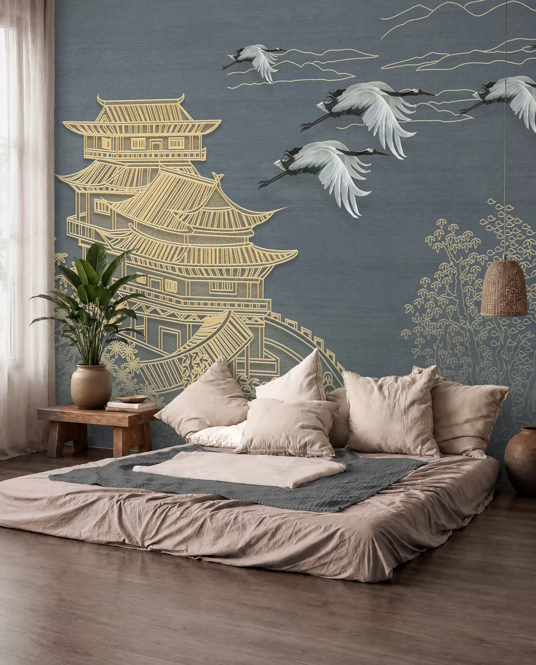 peintures murales Dessin de style japonais u38720
