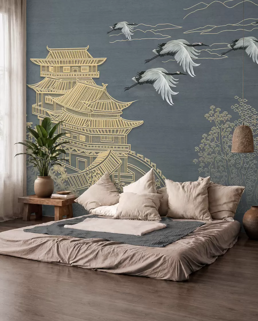 peintures murales Dessin de style japonais u38720