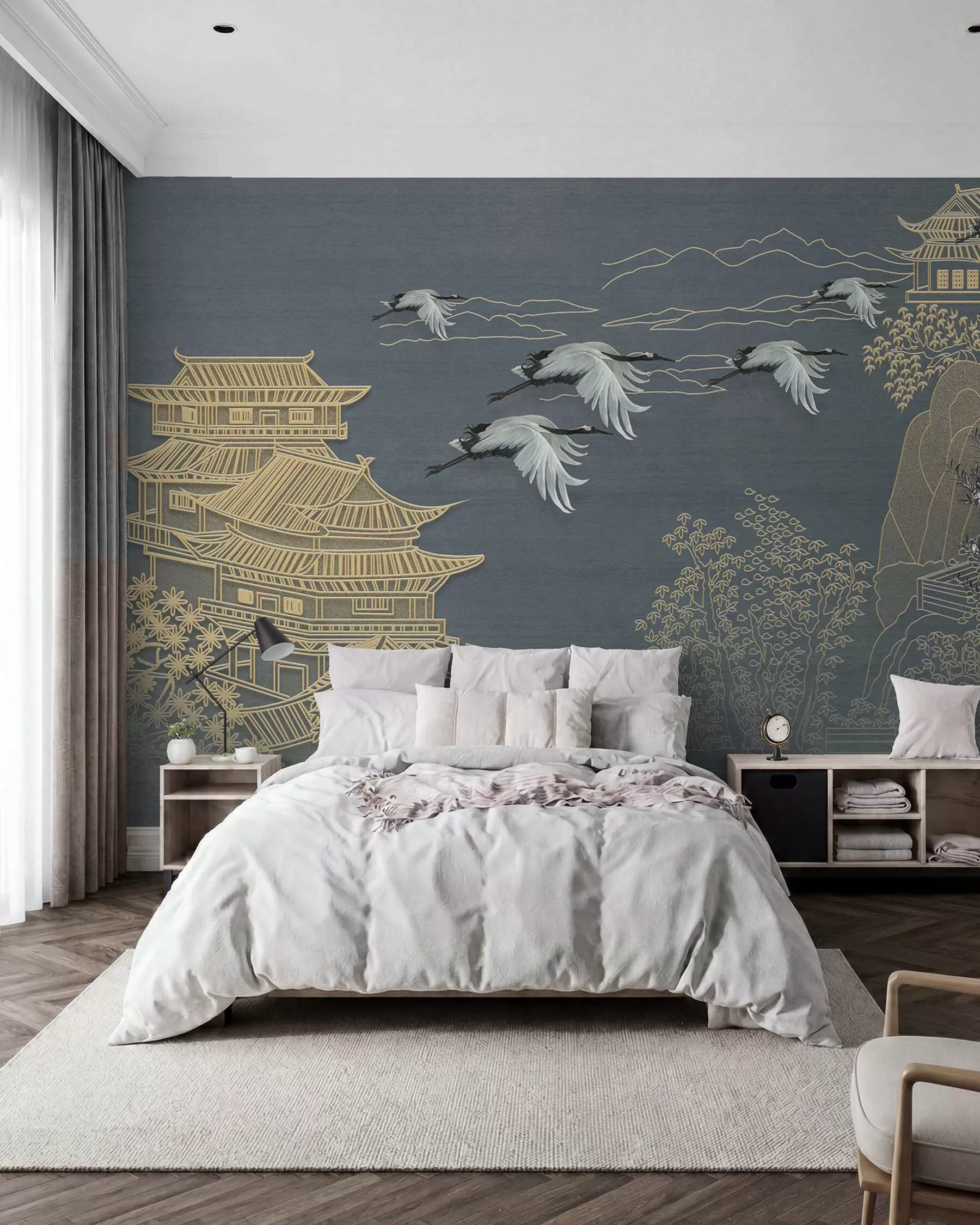 peintures murales Dessin de style japonais u38720