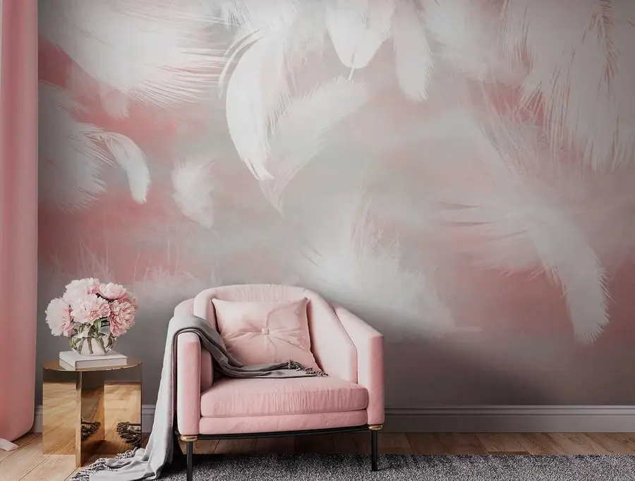 wall murals Pink, cloud and art u41755