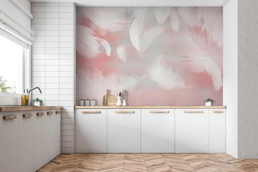 Wall Mural Photo Wallpaper Pink, cloud and art u41755
